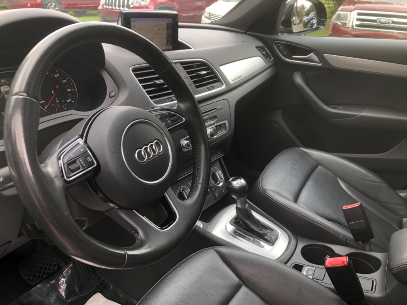 2015 BLACK AUDI Q3 PREMIUM PLUS (WA1EFCFS2FR) with an 2.0L engine, Automatic transmission, located at 5103 Dorchester Rd., Charleston, SC, 29418-5607, (843) 767-1122, 36.245171, -115.228050 - Beautiful interior with Leather, Panoramic Sunroof, CD/AUX/Bluetooth, Navigation, Dual Climate Control, Power Everything (windows, locks, seats, mirrors), Power Liftgate, Heated Seats, Keyless Entry, Push Button Start, Alloy Wheels. Only 103k miles!! Located at New Life Auto Sales! 2018-2023 Top - Photo #19