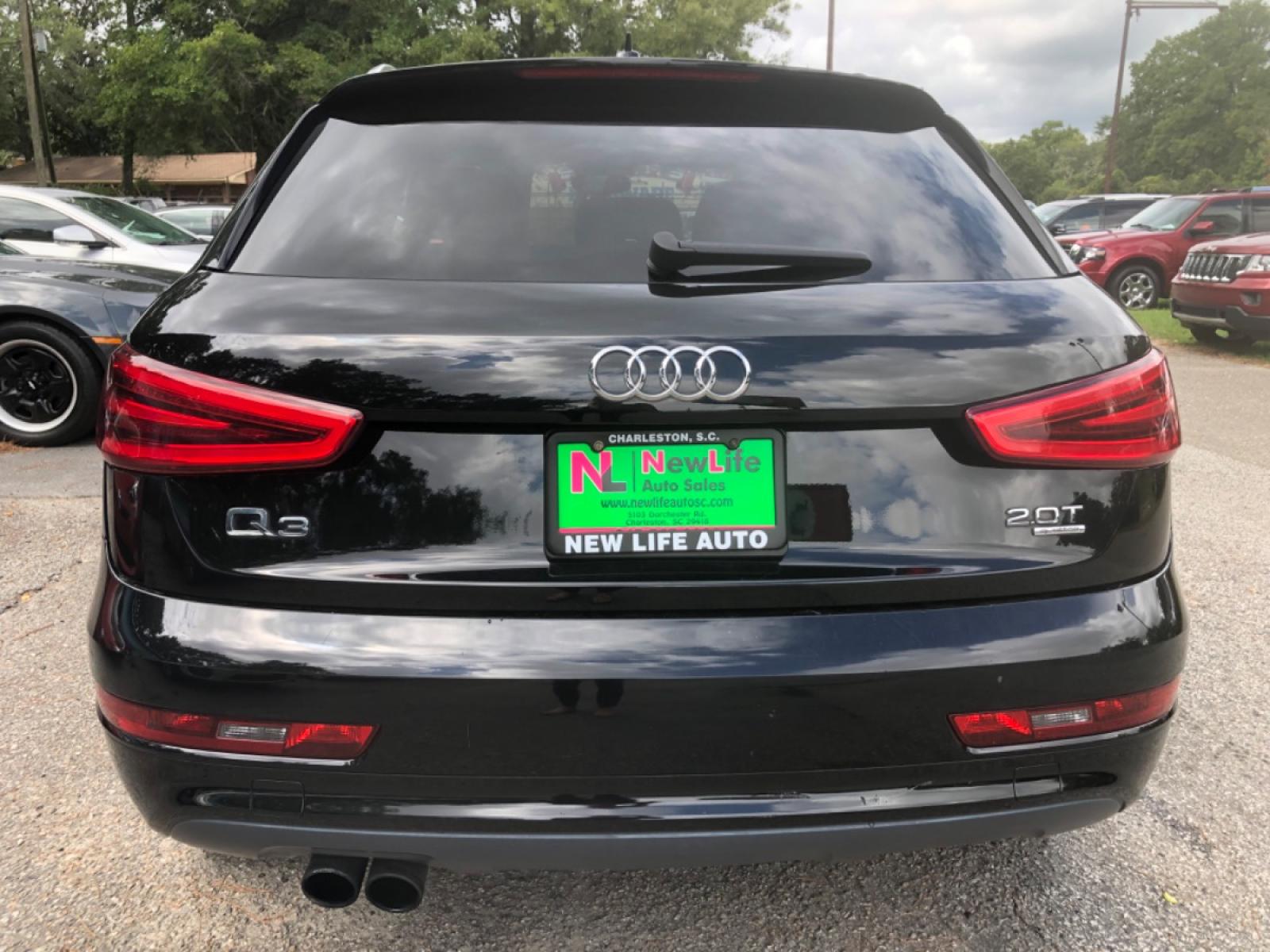 2015 BLACK AUDI Q3 PREMIUM PLUS (WA1EFCFS2FR) with an 2.0L engine, Automatic transmission, located at 5103 Dorchester Rd., Charleston, SC, 29418-5607, (843) 767-1122, 36.245171, -115.228050 - Beautiful interior with Leather, Panoramic Sunroof, CD/AUX/Bluetooth, Navigation, Dual Climate Control, Power Everything (windows, locks, seats, mirrors), Power Liftgate, Heated Seats, Keyless Entry, Push Button Start, Alloy Wheels. Only 103k miles!! Located at New Life Auto Sales! 2018-2023 Top - Photo #5