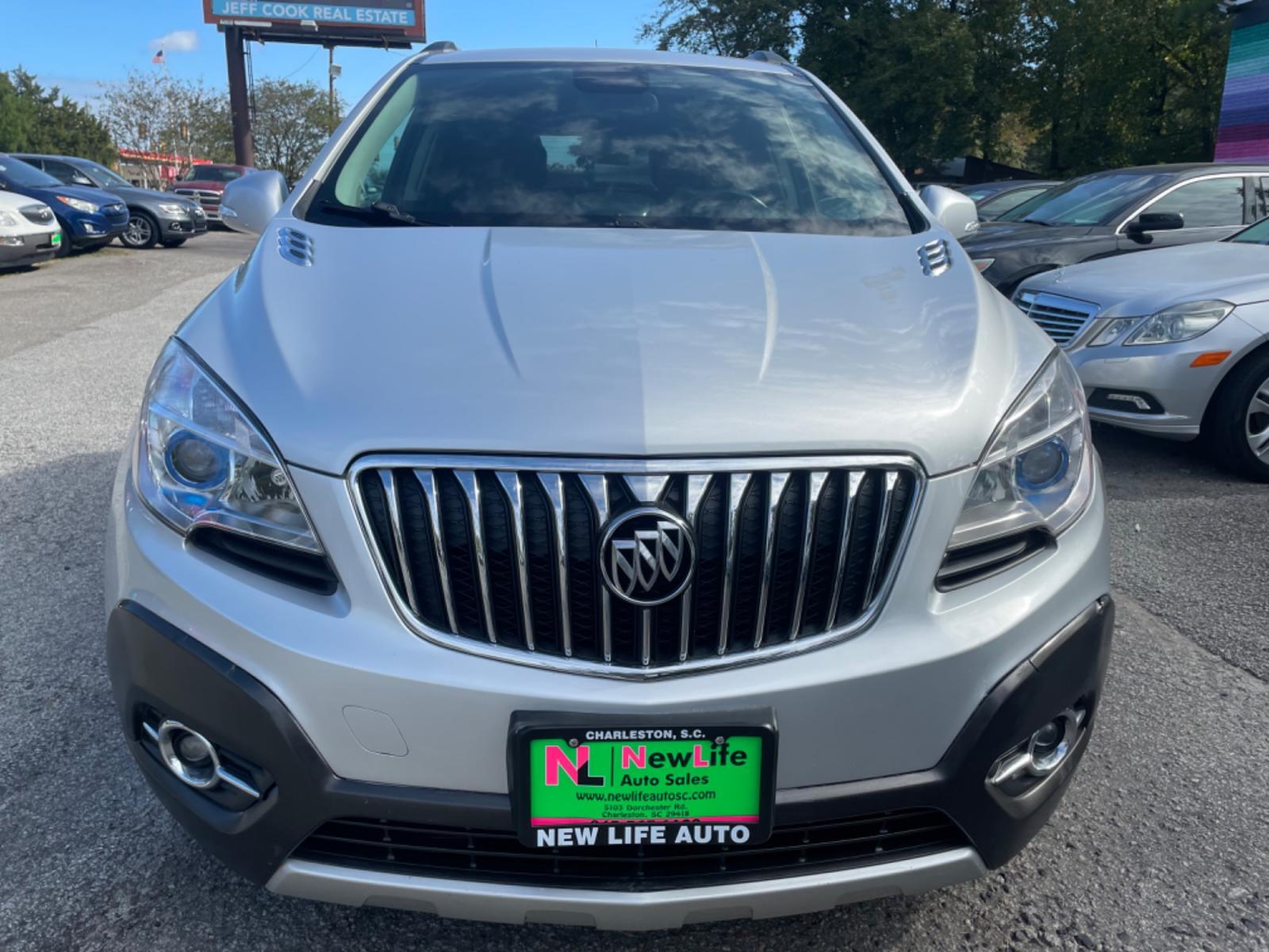 2015 SILVER BUICK ENCORE (KL4CJCSB6FB) with an 1.4L engine, Automatic transmission, located at 5103 Dorchester Rd., Charleston, SC, 29418-5607, (843) 767-1122, 36.245171, -115.228050 - Photo #1