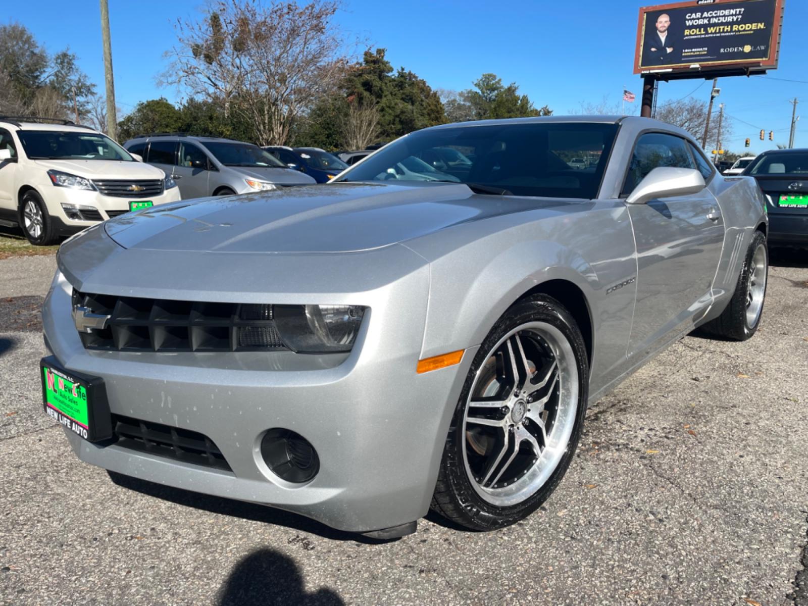 2012 SILVER CHEVROLET CAMARO LS (2G1FE1E30C9) with an 3.6L engine, 6-Speed Manual transmission, located at 5103 Dorchester Rd., Charleston, SC, 29418-5607, (843) 767-1122, 36.245171, -115.228050 - Photo #2