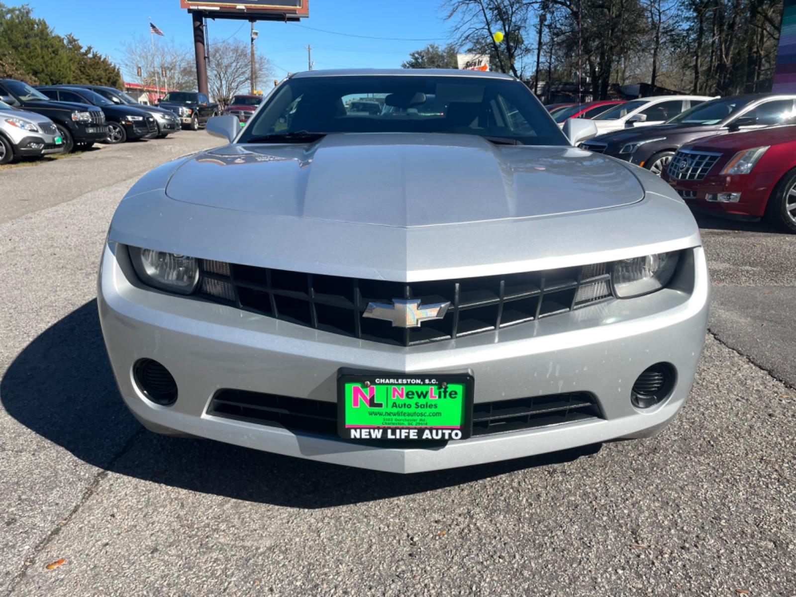 2012 SILVER CHEVROLET CAMARO LS (2G1FE1E30C9) with an 3.6L engine, 6-Speed Manual transmission, located at 5103 Dorchester Rd., Charleston, SC, 29418-5607, (843) 767-1122, 36.245171, -115.228050 - Photo #1