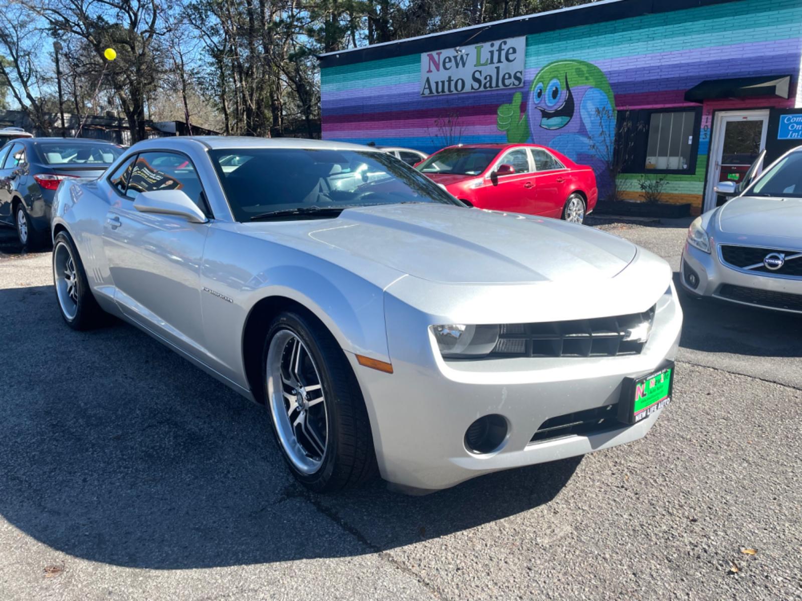 2012 SILVER CHEVROLET CAMARO LS (2G1FE1E30C9) with an 3.6L engine, 6-Speed Manual transmission, located at 5103 Dorchester Rd., Charleston, SC, 29418-5607, (843) 767-1122, 36.245171, -115.228050 - Photo #0