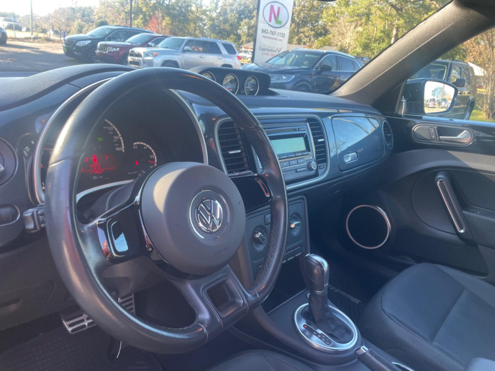2013 BLACK VOLKSWAGEN BEETLE TURBO (3VW7A7AT2DM) with an 2.0L engine, Automatic transmission, located at 5103 Dorchester Rd., Charleston, SC, 29418-5607, (843) 767-1122, 36.245171, -115.228050 - Leather, Convertible Top, CD/AUX/Bluetooth, Heated Seats, Power Windows, Power Locks, Power Mirrors, All-weather mats, Keyless Entry, Alloy Wheels. Clean CarFax (no accidents reported!) Local Trade-in!! 117k miles Located at New Life Auto Sales! 2018-2022 Top 5 Finalist for Charleston City Paper' - Photo #14