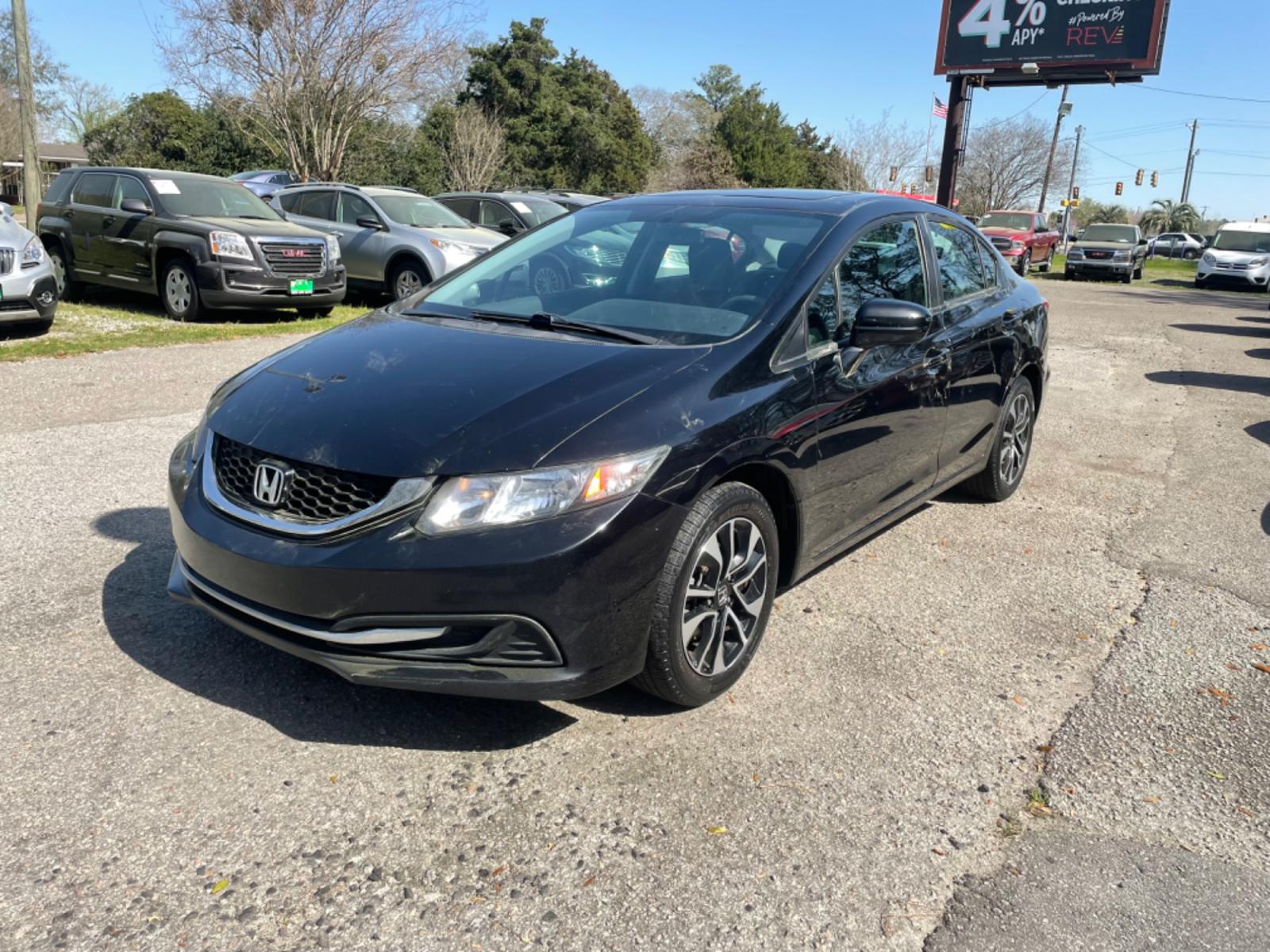 2015 BLACK HONDA CIVIC EX (2HGFB2F85FH) with an 1.8L engine, Continuously Variable transmission, located at 5103 Dorchester Rd., Charleston, SC, 29418-5607, (843) 767-1122, 36.245171, -115.228050 - Clean CarFax (no accidents reported!) Clean interior with Sunroof, CD/AUX/Bluetooth, Blind Spot Camera, Power Windows, Power Locks, Power Mirrors, Keyless Entry, Push Button Start, Alloy Wheels. Certified One Owner! Local Trade-in!! 127k miles Located at New Life Auto Sales! 2018-2023 Top 5 Final - Photo #1