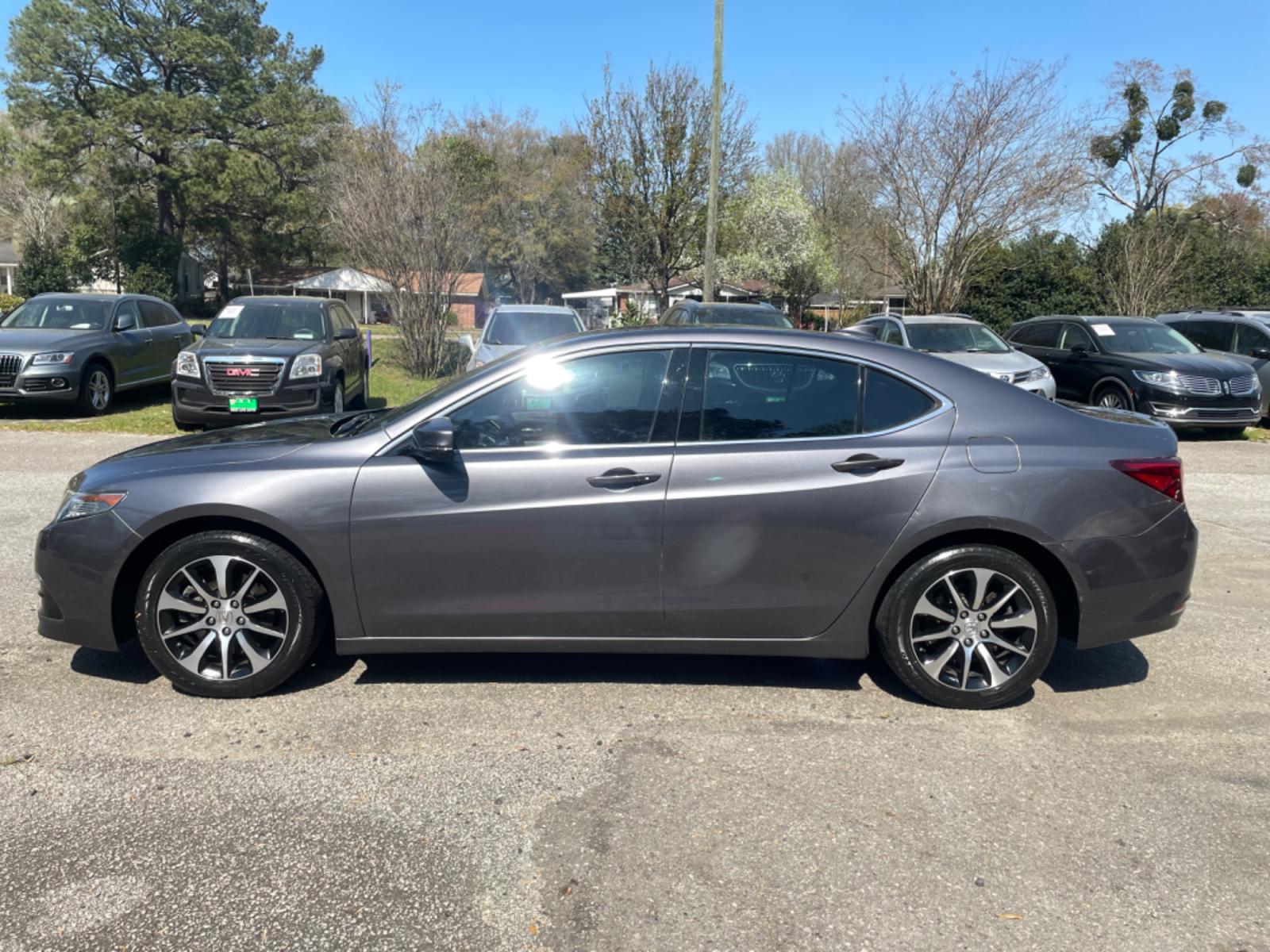 2017 GRAY ACURA TLX (19UUB1F36HA) with an 2.4L engine, Continuously Variable transmission, located at 5103 Dorchester Rd., Charleston, SC, 29418-5607, (843) 767-1122, 36.245171, -115.228050 - Photo #3