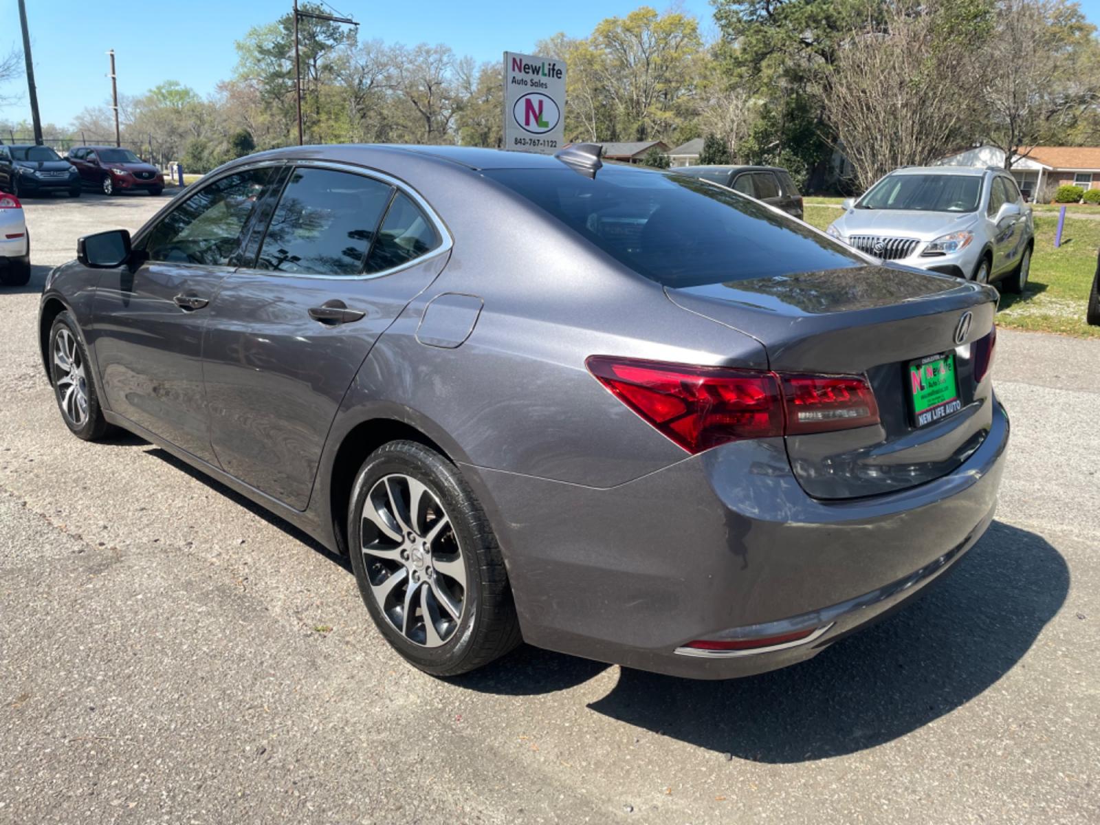 2017 GRAY ACURA TLX (19UUB1F36HA) with an 2.4L engine, Continuously Variable transmission, located at 5103 Dorchester Rd., Charleston, SC, 29418-5607, (843) 767-1122, 36.245171, -115.228050 - Photo #4