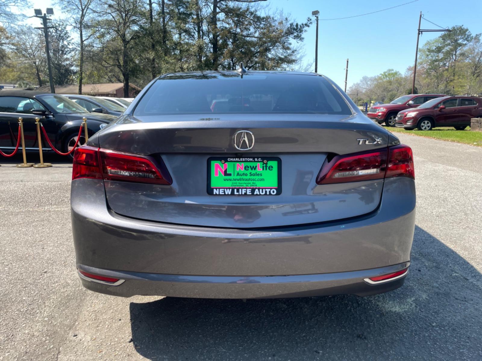2017 GRAY ACURA TLX (19UUB1F36HA) with an 2.4L engine, Continuously Variable transmission, located at 5103 Dorchester Rd., Charleston, SC, 29418-5607, (843) 767-1122, 36.245171, -115.228050 - Photo #5