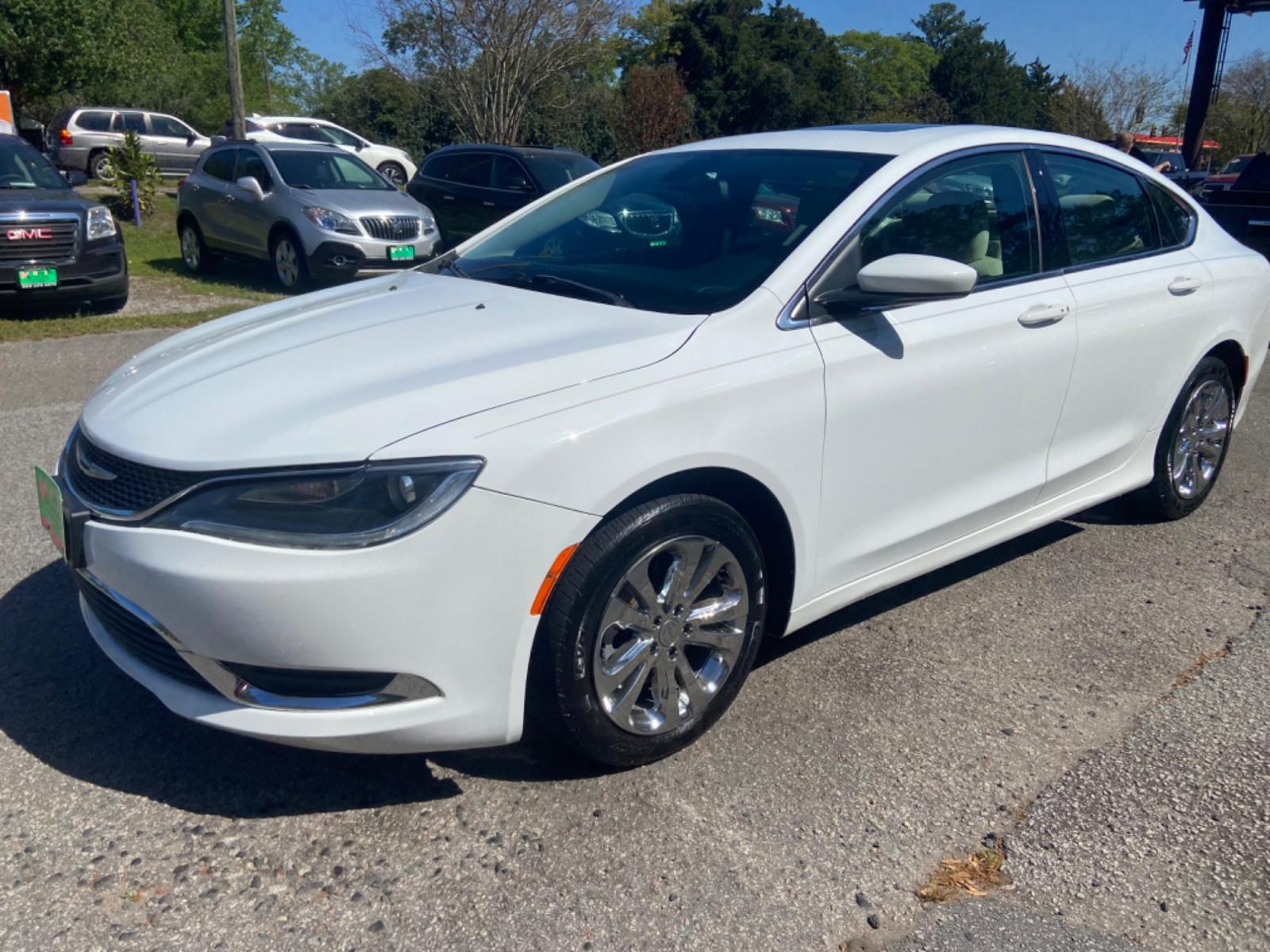 2016 WHITE CHRYSLER 200 LIMITED (1C3CCCAB1GN) with an 2.4L engine, Automatic transmission, located at 5103 Dorchester Rd., Charleston, SC, 29418-5607, (843) 767-1122, 36.245171, -115.228050 - Clean Inside & Out with Sunroof, Backup Camera, AUX/USB/Bluetooth, Power Everything (windows, locks, seats, mirrors), Push Button Start, Keyless Entry, Alloy Wheels. 118k miles Located at New Life Auto Sales! 2018-2023 Top 5 Finalist for Charleston City Paper's BEST PLACE TO BUY A USED CAR! 5103 Do - Photo #1