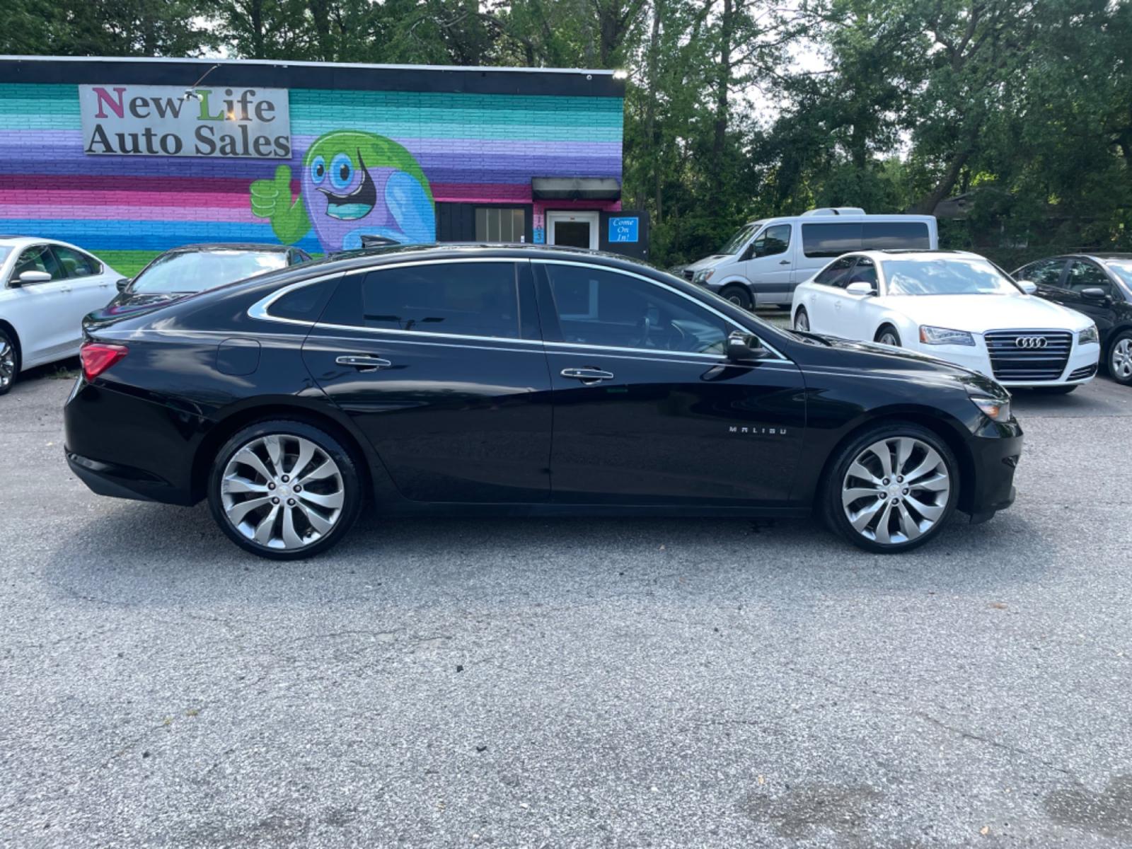 2017 BLACK CHEVROLET MALIBU PREMIER (1G1ZH5SX1HF) with an 2.0L engine, Automatic transmission, located at 5103 Dorchester Rd., Charleston, SC, 29418-5607, (843) 767-1122, 36.245171, -115.228050 - Comfortable & Sleek interior with Leather, Panoramic Sunroof, Navigation, Backup Camera, Bose Sound System with AUX/Bluetooth, Dual Climate Control, Power Everything (windows, locks, seats, mirrors), Heated/Cooled/Memory Seating, Push Button Start, Keyless Entry, Alloy Wheels. Local Trade-in!! 140k - Photo #7