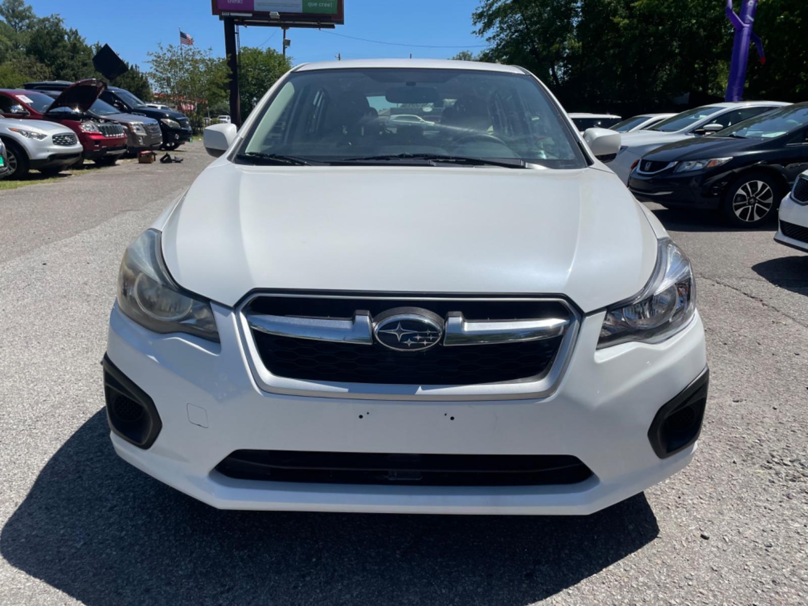2012 WHITE SUBARU IMPREZA PREMIUM (JF1GPAB67CH) with an 2.0L engine, Continuously Variable transmission, located at 5103 Dorchester Rd., Charleston, SC, 29418-5607, (843) 767-1122, 36.245171, -115.228050 - Photo #1