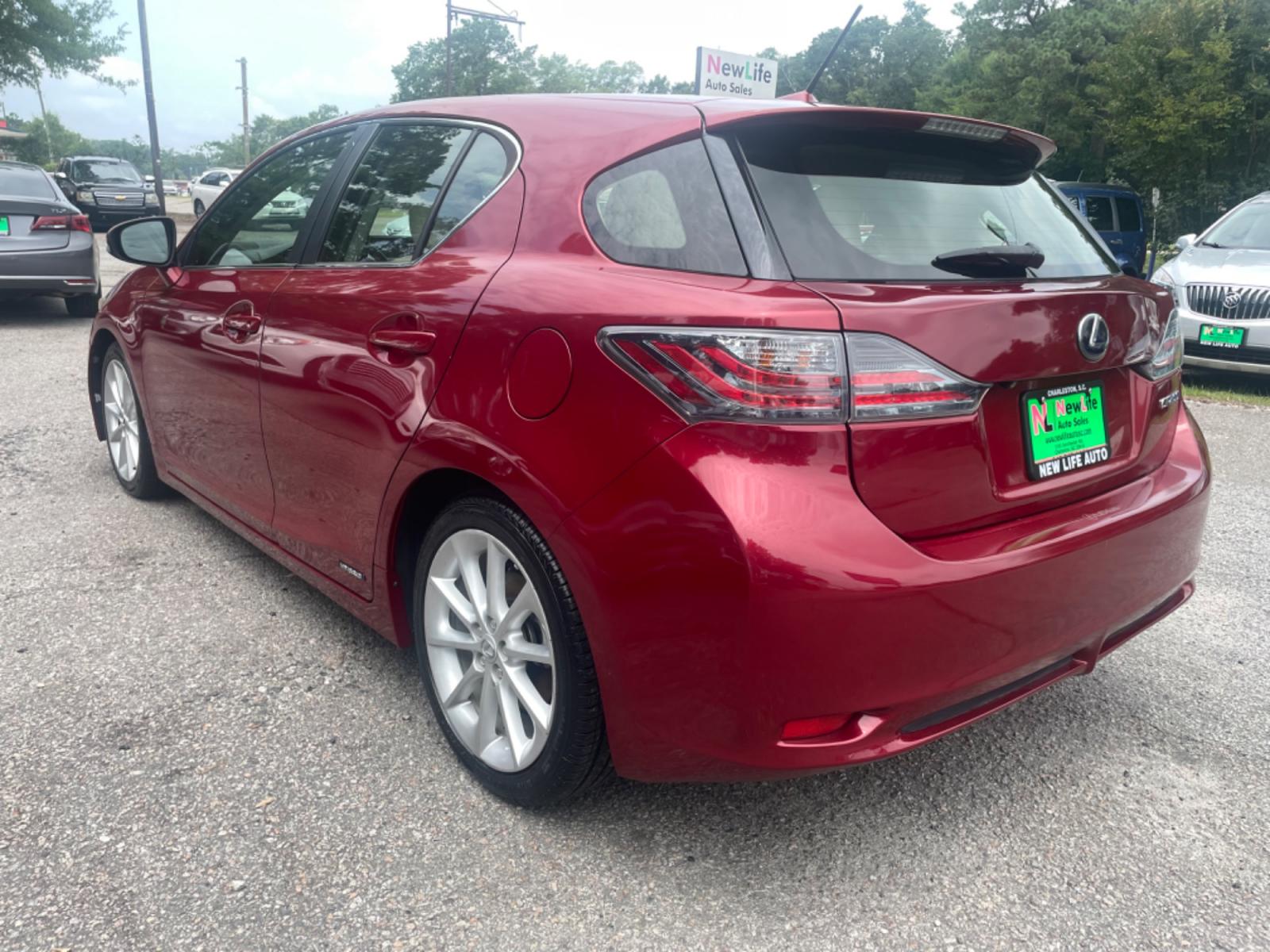 2013 RED LEXUS CT 200 (JTHKD5BH3D2) with an 1.8L engine, Automatic transmission, located at 5103 Dorchester Rd., Charleston, SC, 29418-5607, (843) 767-1122, 36.245171, -115.228050 - Local Trade-in with Leather, Sunroof, CD/AUX/Sat/Bluetooth, Navigation, Backup Camera, Dual Climate Control, Power Everything (locks, seats, mirrors), Heated Seats, Push Button Start, Keyless Entry, Alloy Wheels. Only 106k miles! Located at New Life Auto Sales! 2018-2023 Top 5 Finalist for Charlest - Photo #4