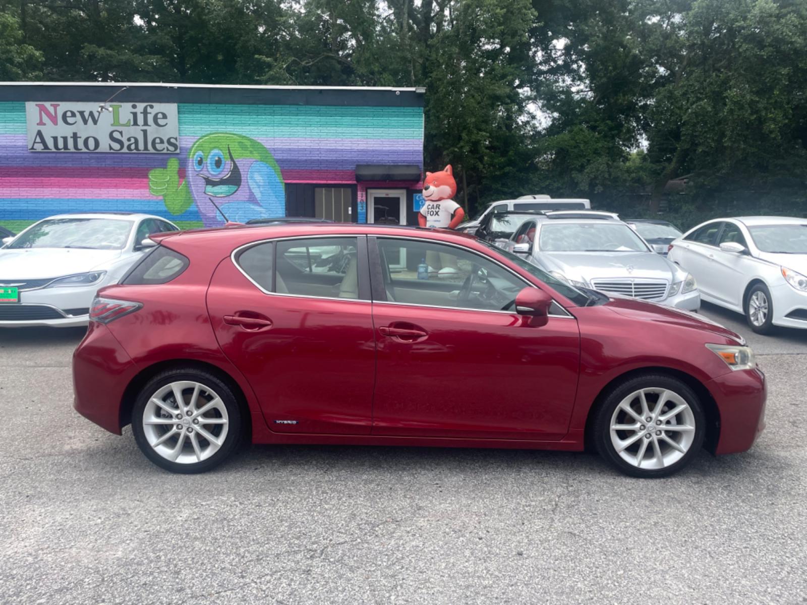 2013 RED LEXUS CT 200 (JTHKD5BH3D2) with an 1.8L engine, Automatic transmission, located at 5103 Dorchester Rd., Charleston, SC, 29418-5607, (843) 767-1122, 36.245171, -115.228050 - Local Trade-in with Leather, Sunroof, CD/AUX/Sat/Bluetooth, Navigation, Backup Camera, Dual Climate Control, Power Everything (locks, seats, mirrors), Heated Seats, Push Button Start, Keyless Entry, Alloy Wheels. Only 106k miles! Located at New Life Auto Sales! 2018-2023 Top 5 Finalist for Charlest - Photo #6