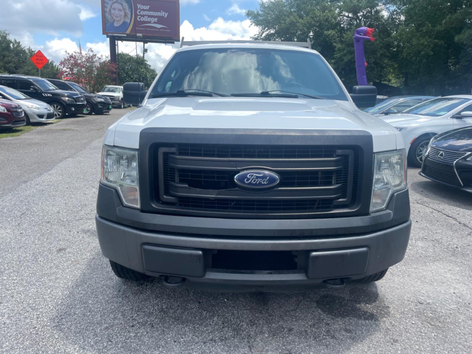 2014 WHITE FORD F150 XL (1FTMF1EM5EF) with an 3.7L engine, Automatic transmission, located at 5103 Dorchester Rd., Charleston, SC, 29418-5607, (843) 767-1122, 36.245171, -115.228050 - Clean CarFax (no accidents reported!) Basic and super clean vinyl interior with cold A/C, AM/FM Radio, Heavy Duty Utility Shell with Storage Galore. Certified One Owner!! 254k miles Located at New Life Auto Sales! 2018-2023 Top 5 Finalist for Charleston City Paper's BEST PLACE TO BUY A USED CAR! 51 - Photo #1
