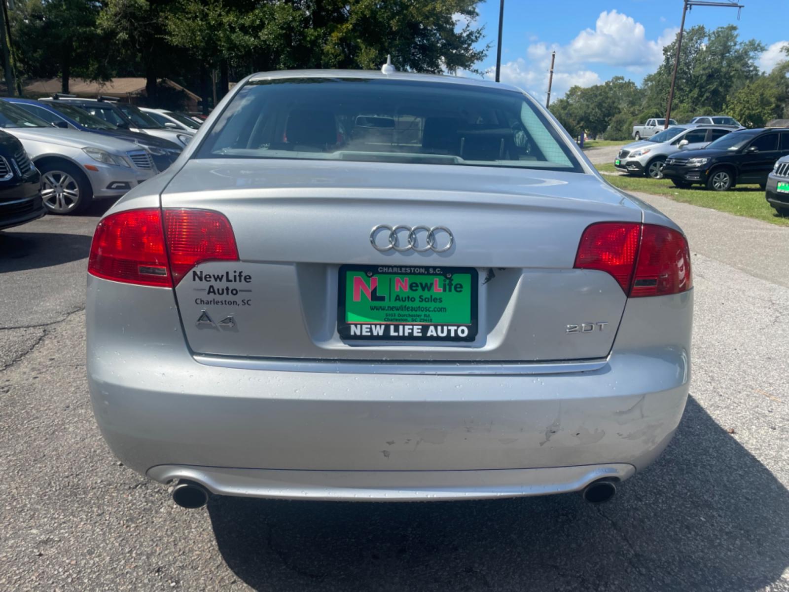 2008 SILVER AUDI A4 2.0T (WAUAF78E78A) with an 2.0L engine, Automatic transmission, located at 5103 Dorchester Rd., Charleston, SC, 29418-5607, (843) 767-1122, 36.245171, -115.228050 - Clean interior with Leather, Sunroof, CD/Sat/AM/FM, Dual Climate Control, Power Everything (windows, locks, seat, mirrors), Heated Seats, Keyless Entry, Alloy Wheels. 130k miles Located at New Life Auto Sales! 2018-2023 Top 5 Finalist for Charleston City Paper's BEST PLACE TO BUY A USED CAR! 5103 D - Photo #5