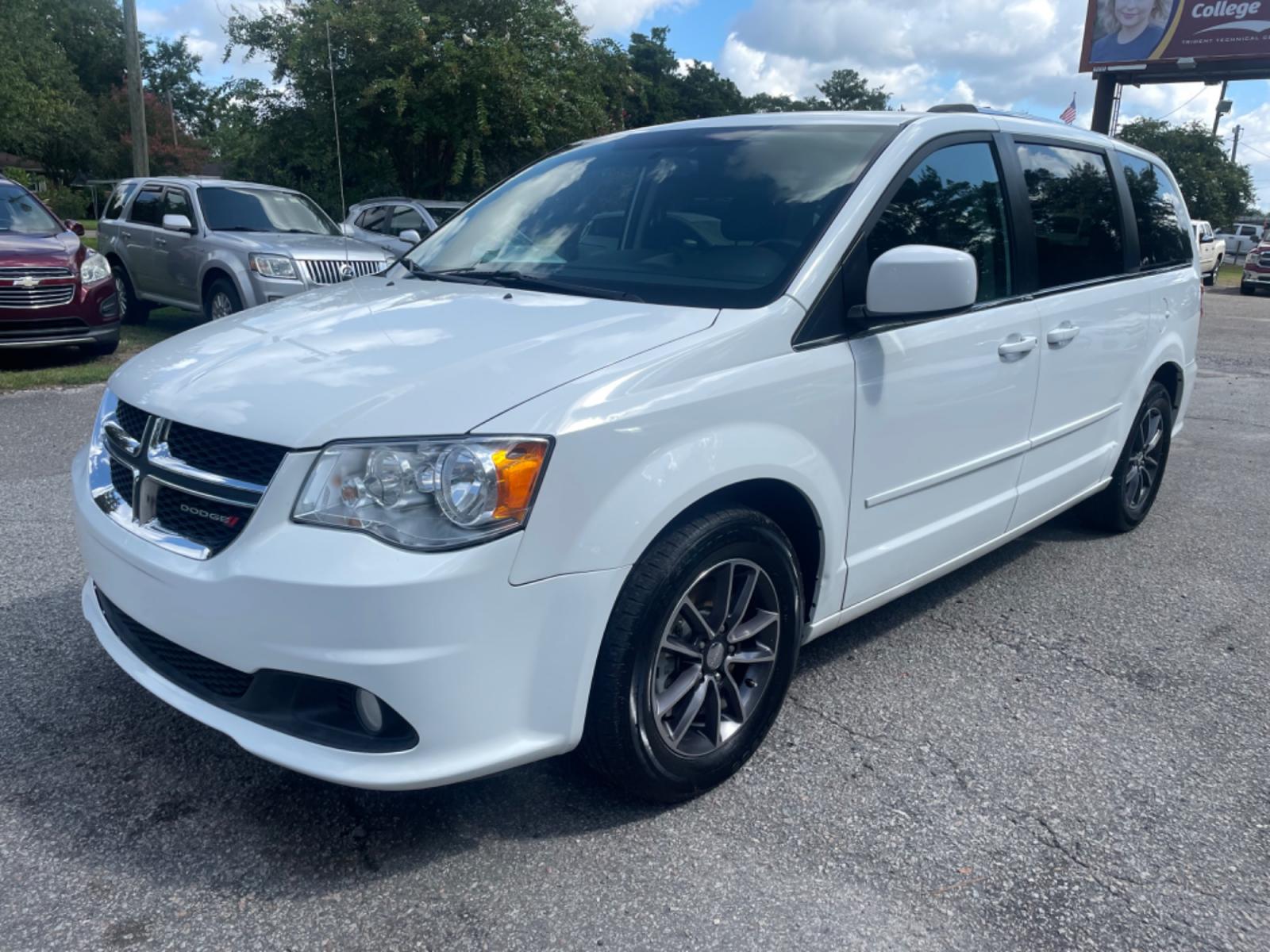 2017 WHITE DODGE GRAND CARAVAN SXT (2C4RDGCG3HR) with an 3.6L engine, Automatic transmission, located at 5103 Dorchester Rd., Charleston, SC, 29418-5607, (843) 767-1122, 36.245171, -115.228050 - Local Trade-in with comfy Leather/Suede Interior, CD/AUX/USB/Sat/Bluetooth, Dual Climate Control, Power Everything (windows, locks, seat, mirrors), Power Liftgate, Power Sliding Doors, Rear Climate Control, Keyless Entry, Alloy Wheels. 140k miles Located at New Life Auto Sales! 2018-2023 Top 5 Fina - Photo #2